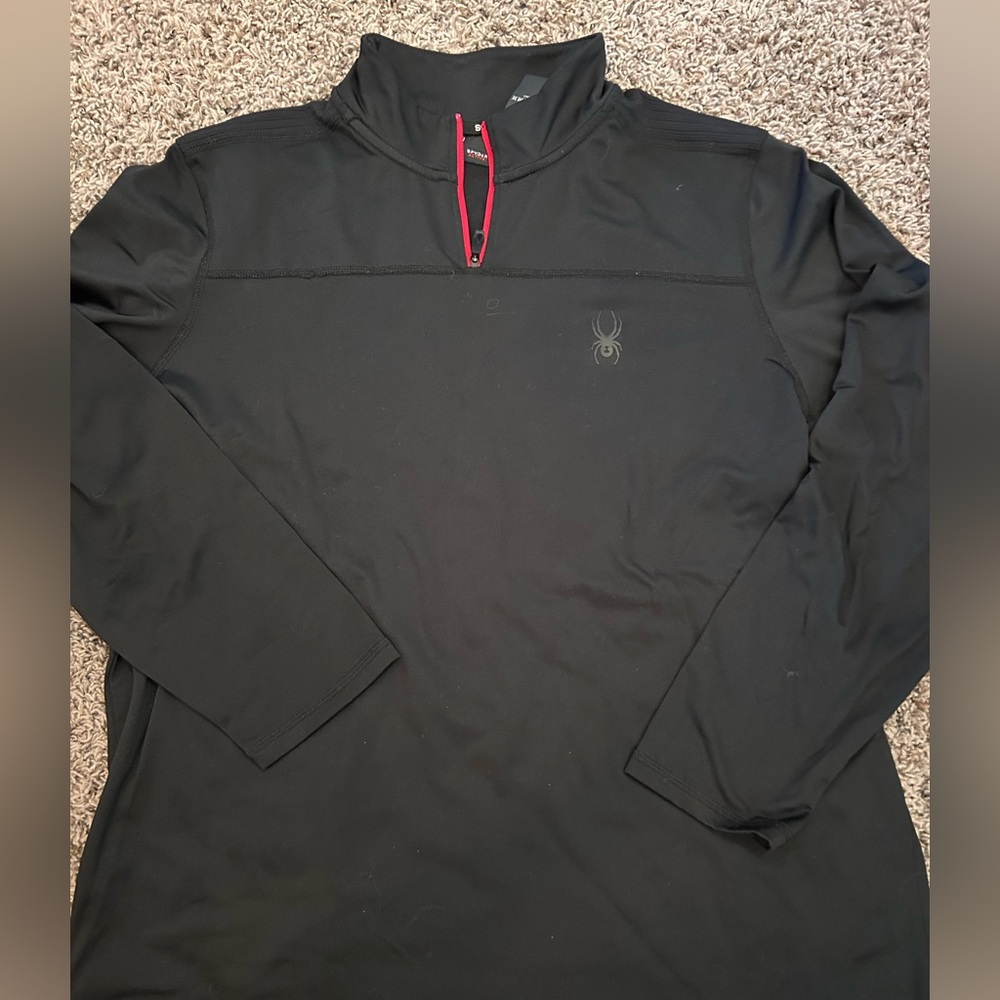 Black Long Sleeve Shirt with Logo